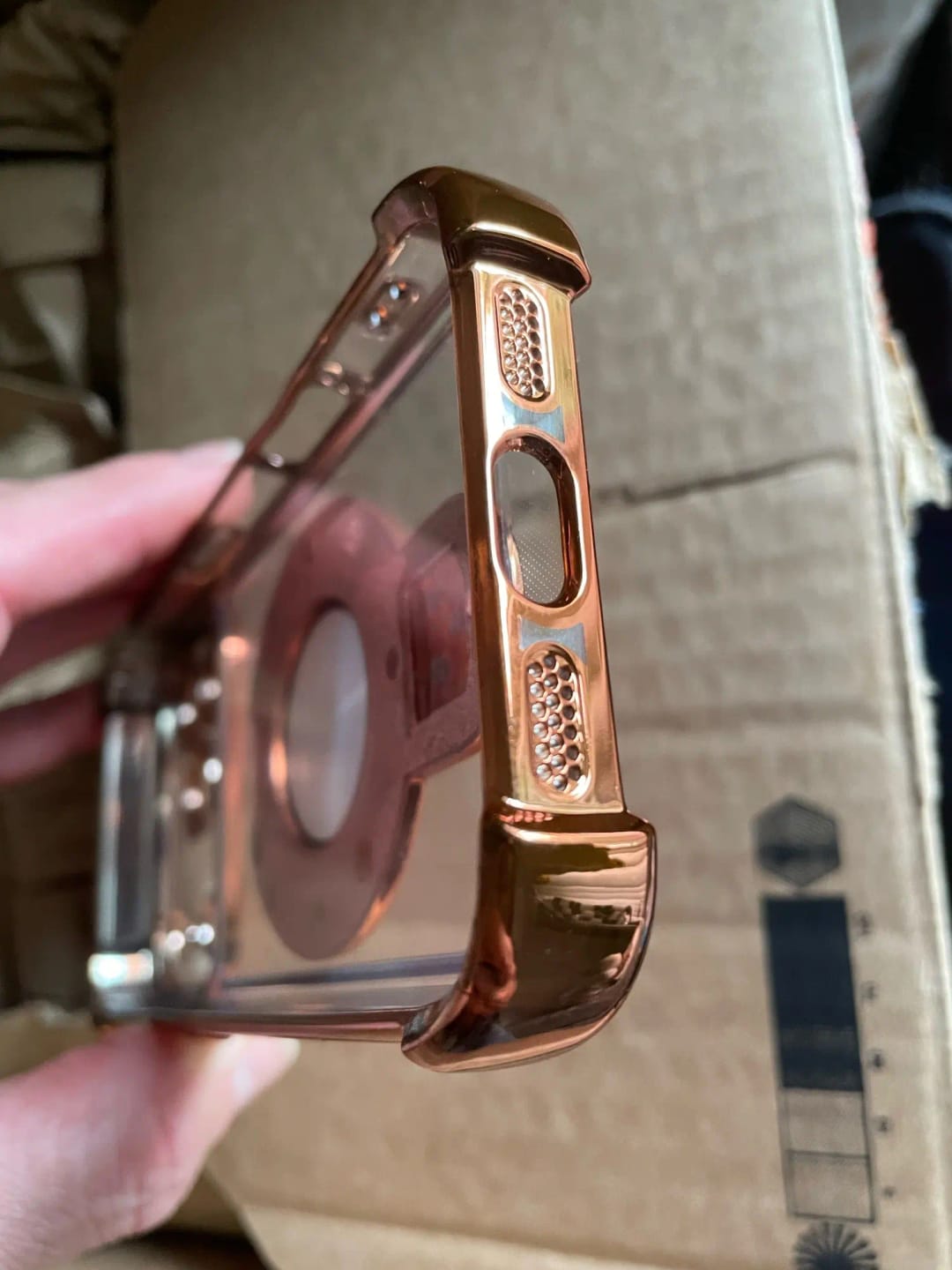Customer photo review of Coque iPhone anti-chute à anneau invisible Airluma