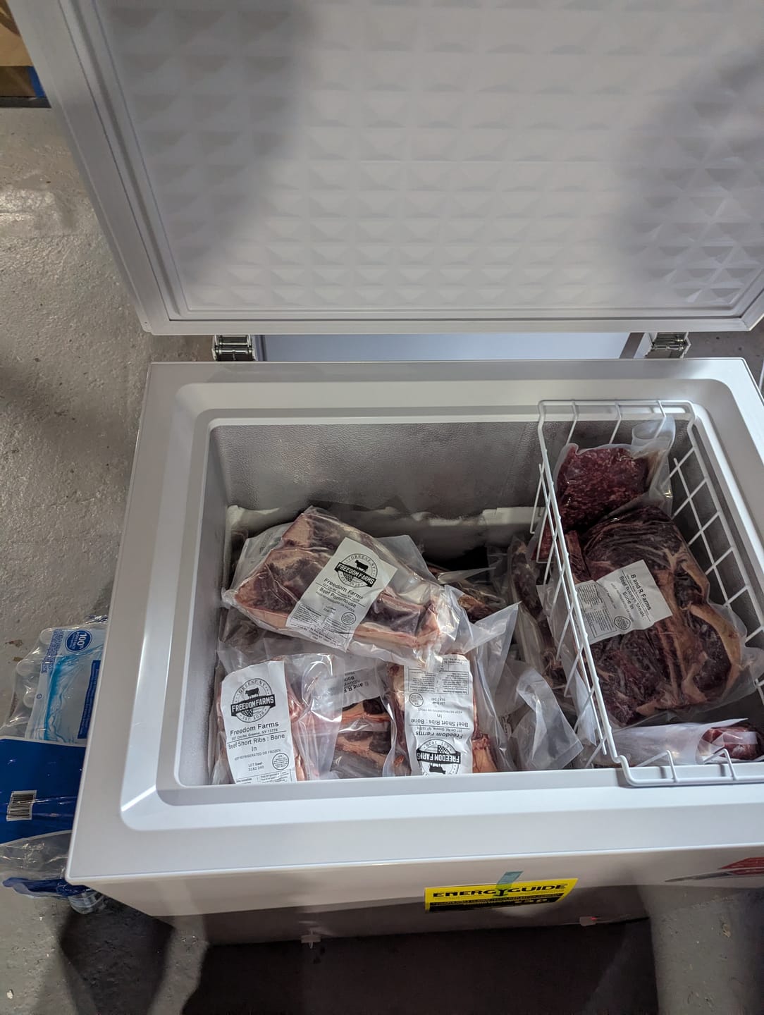 Customer photo review of Beef Meat Share! (Free Freezer)