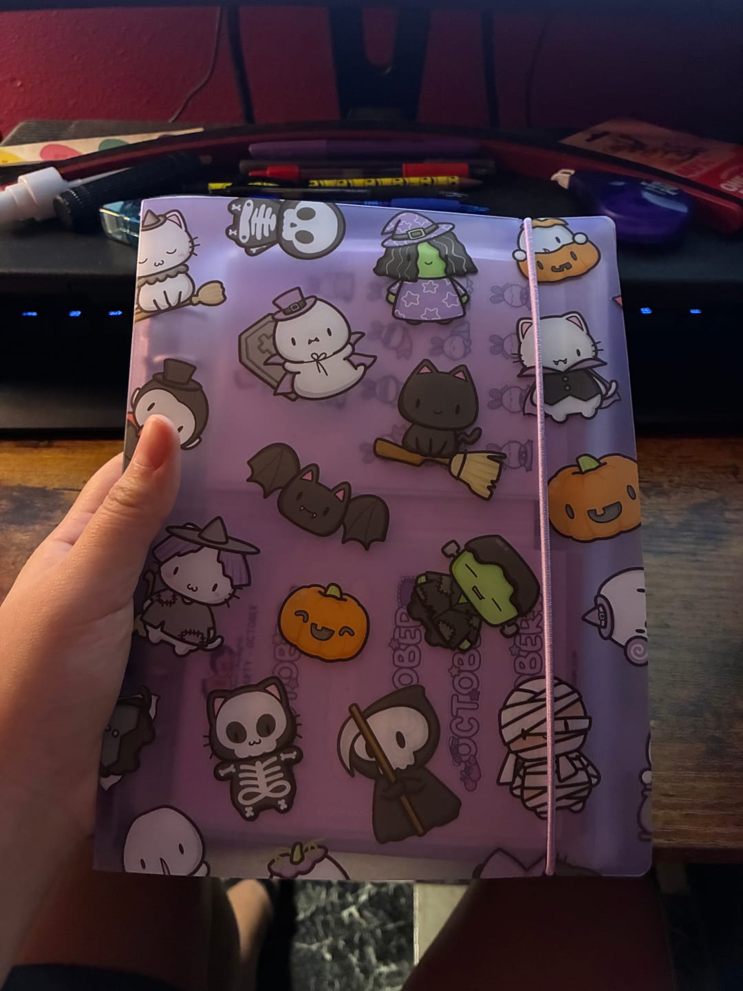 Customer photo review of Sticker Storage Binder - Halloween Binder (S Size)