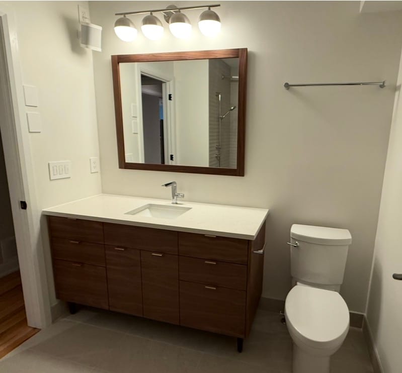 Customer photo review of American Black Walnut Mirror 44"