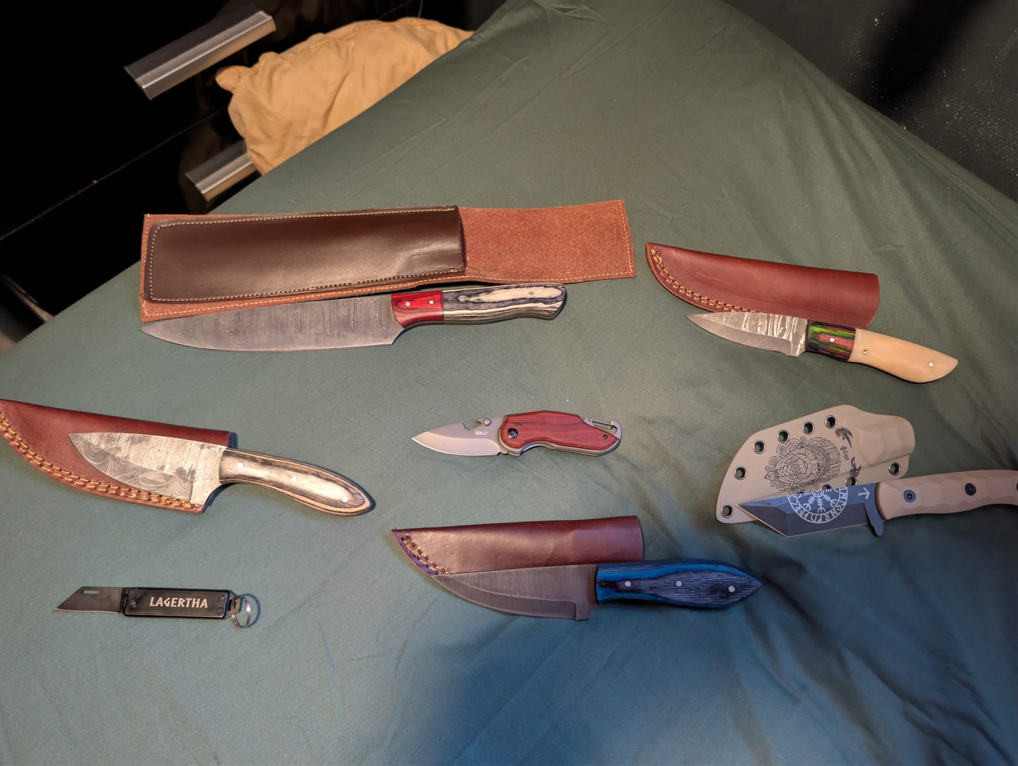 Customer photo review of Mystery Damascus Knife