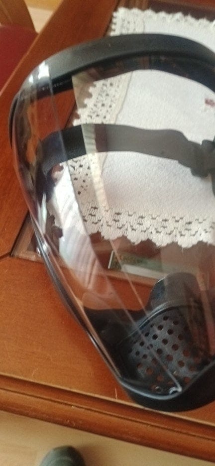 Customer photo review of Visière de protection intégrale anti-buée