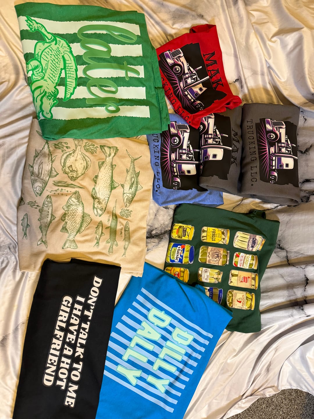 Customer photo review of Custom DTF Gang Sheets - Build Your Own | Printed in Waite Park, MN