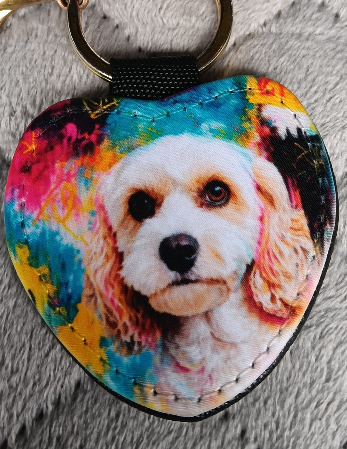 Customer photo review of Graffiti - Personalised Keychain