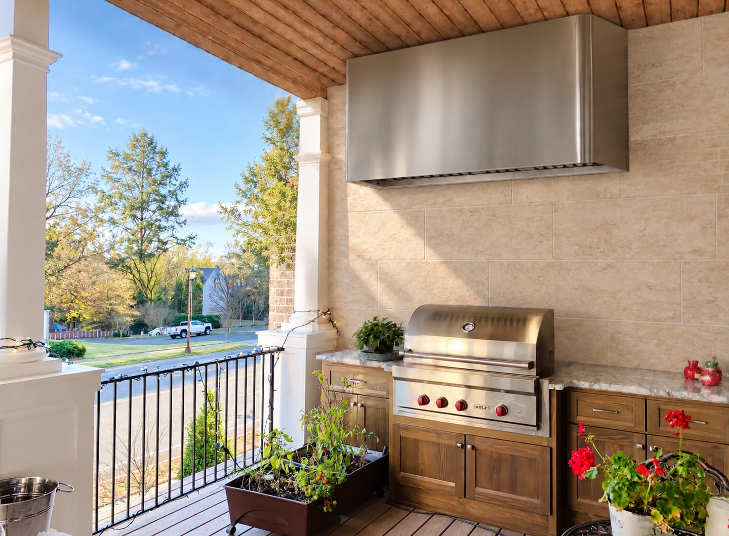 Customer photo review of Prime Custom Stainless Steel Outdoor Kitchen Range Hood PS5-C09