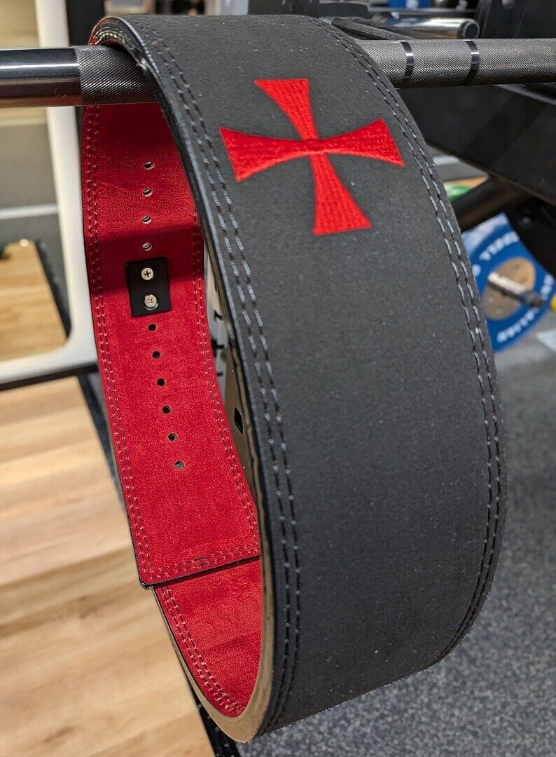 Customer photo review of Crusader Cross Lever Belt
