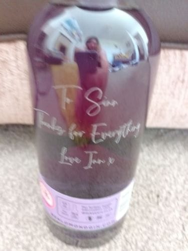 Customer photo review of Personalised Gin
