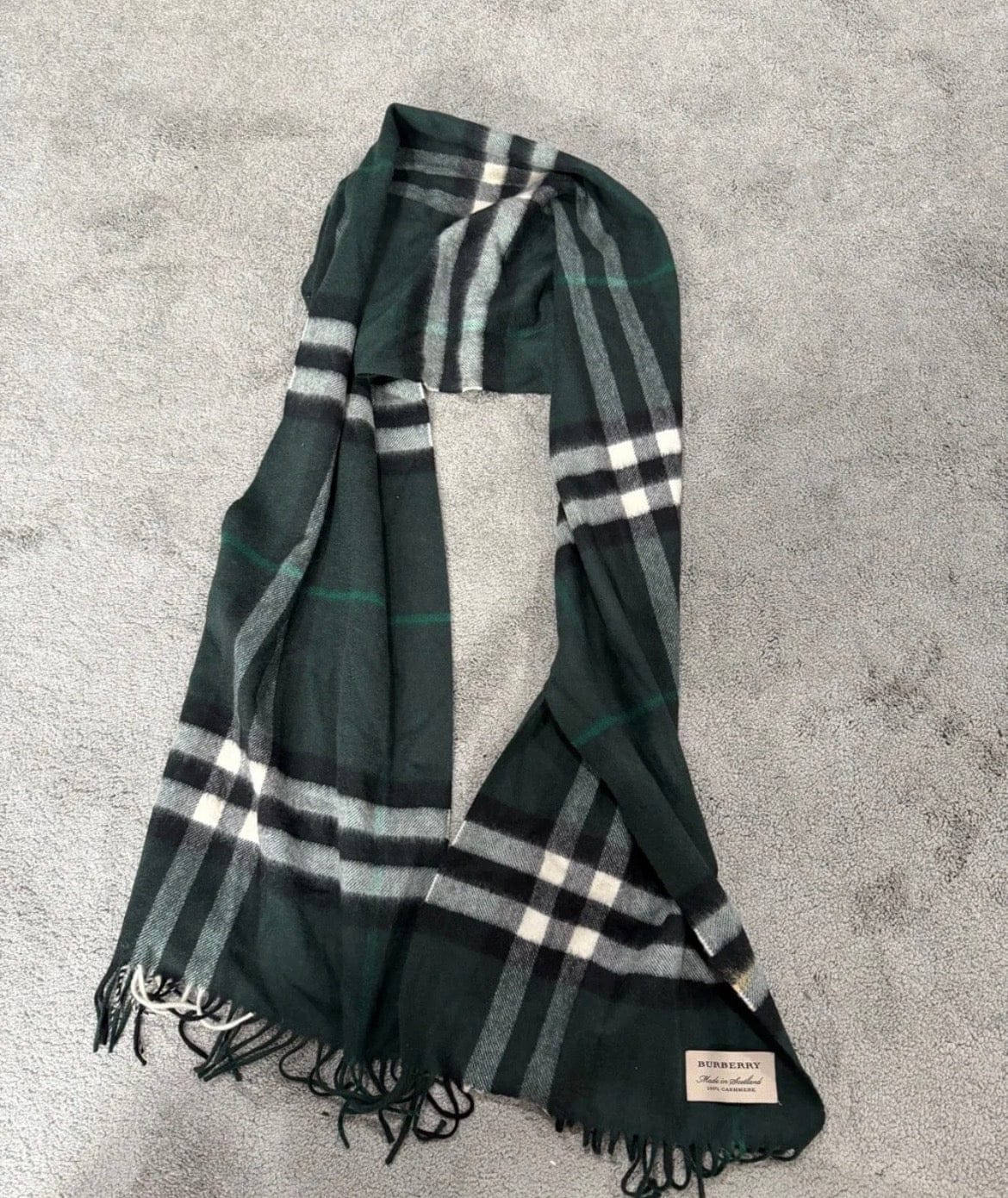 Customer photo review of Check Cashmere Scarf