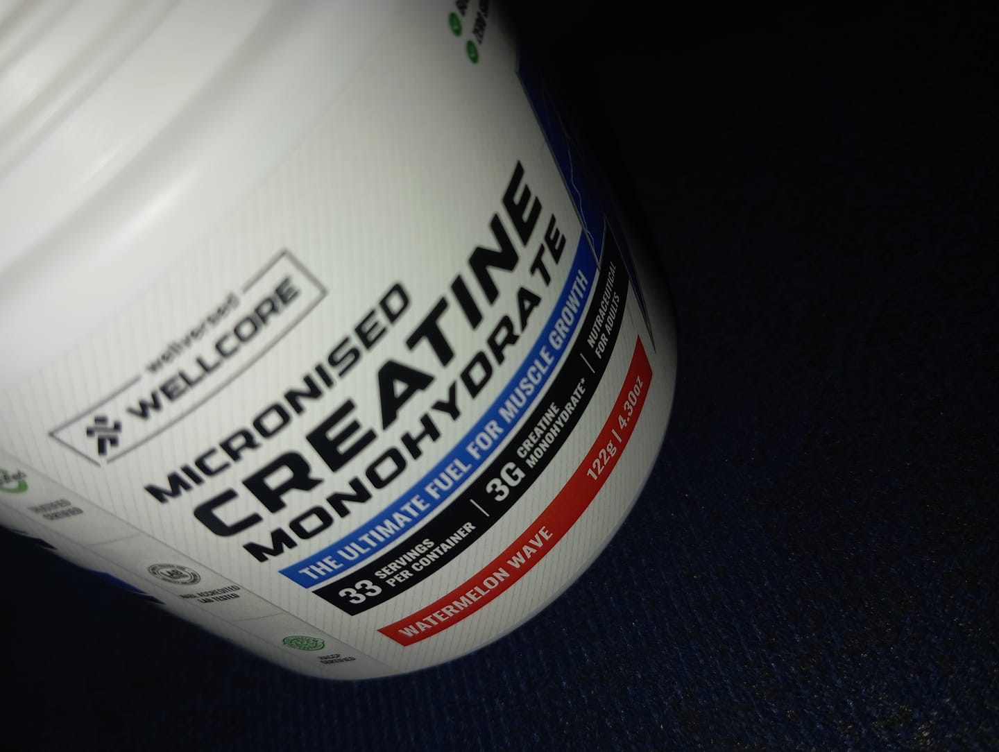 Customer photo review of Wellcore - Pure Micronised Creatine Monohydrate | Watermelon Wave (122g, 33 servings)