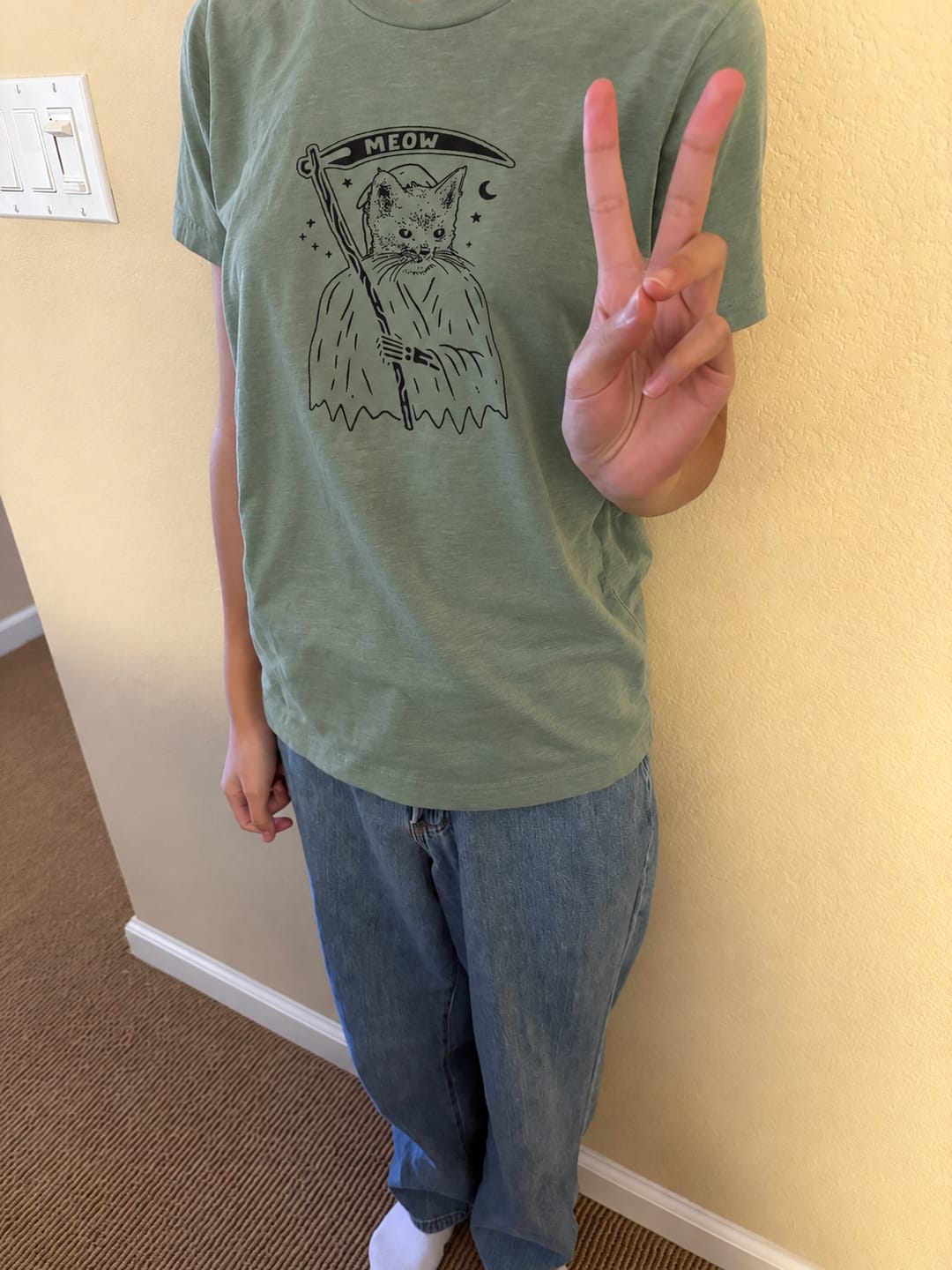 Customer photo review of Cat Reaper T-Shirt