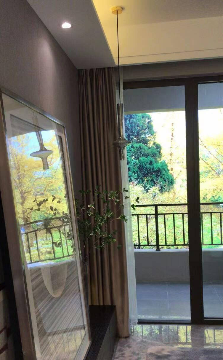 Customer photo review of Tapered Glass Pendant Light, Gold or Black Stems, 46 cm