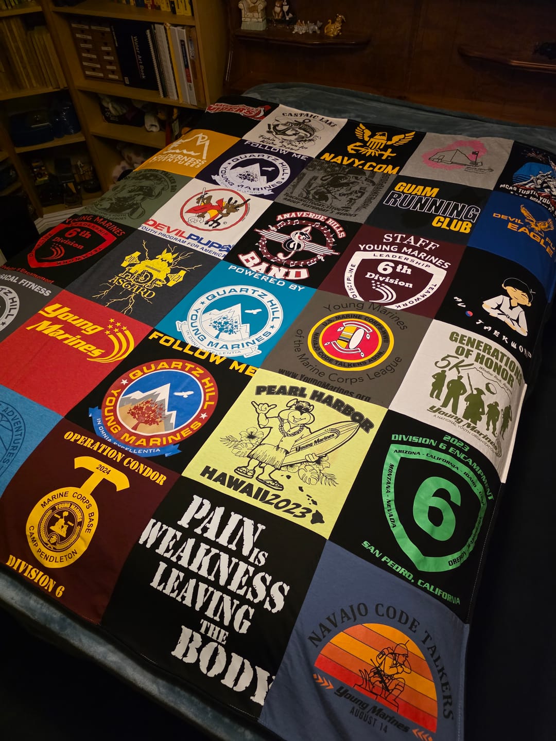 Customer photo review of Project Repat T-Shirt Quilt