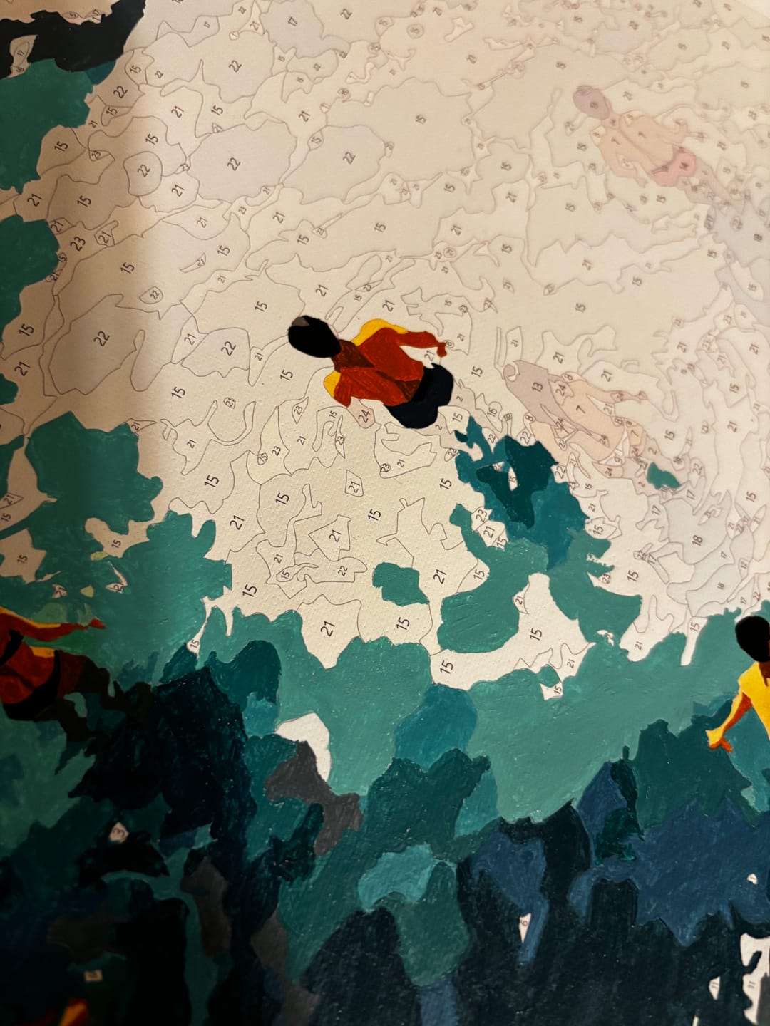 Customer photo review of Clear Waters | Paint by Number