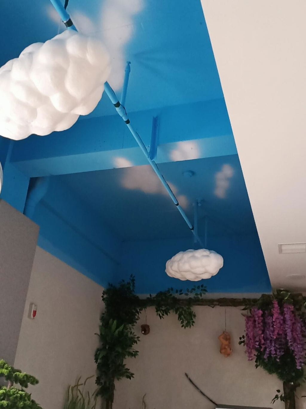 Customer photo review of Cloud-Shaped Fabric Pendant Light, Creased Texture, 30 to 90 cm