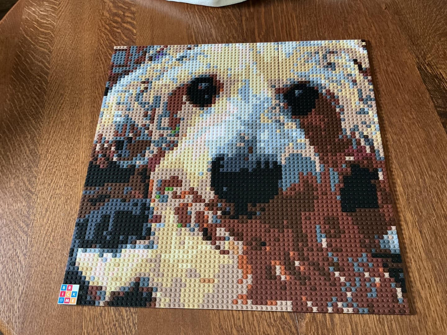 Customer photo review of Custom Design Brick Mosaic - 3x3 baseplates
