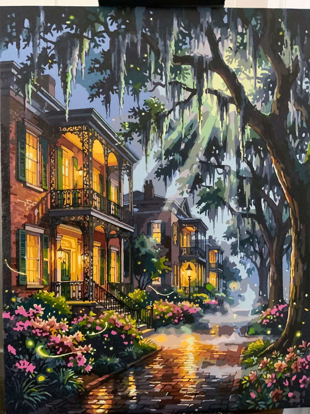 Customer photo review of Moonbeams on Jones Street, Savannah (Paint by Numbers)