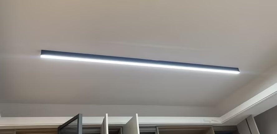 Customer photo review of Aluminium Flush Mount Ceiling Light, Slim Profile, 60 to 120 cm