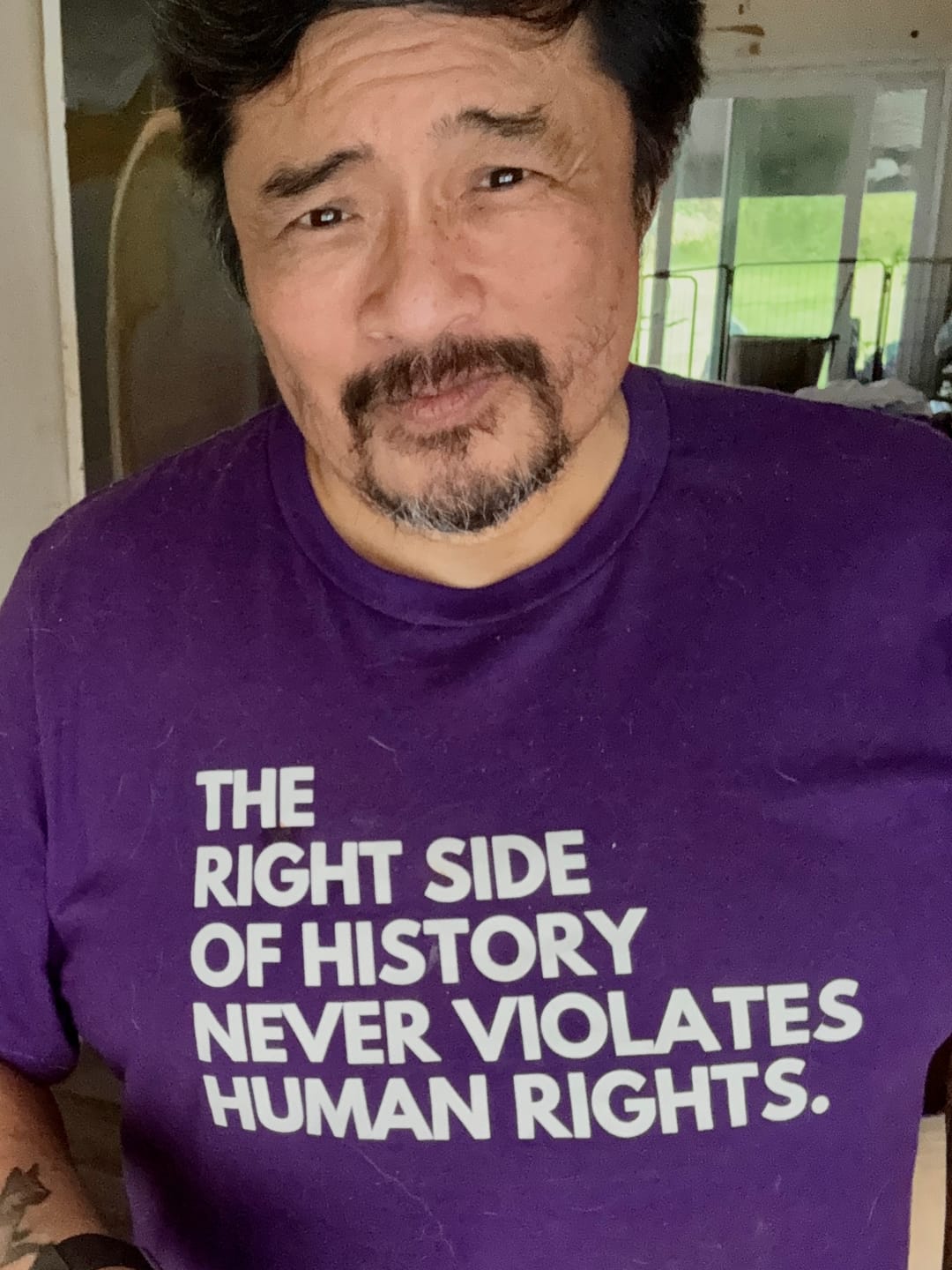 Customer photo review of Right Side of History Unisex T-shirt