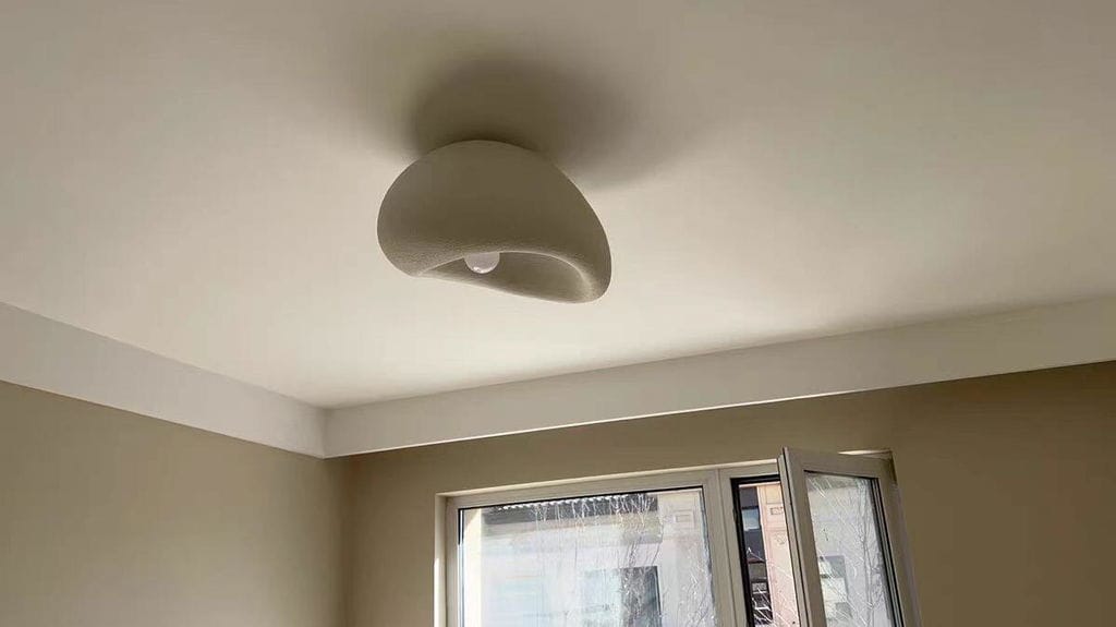 Customer photo review of Cloud Sphere Ceiling Light, Textured White Finish, 45 to 70 cm Wide