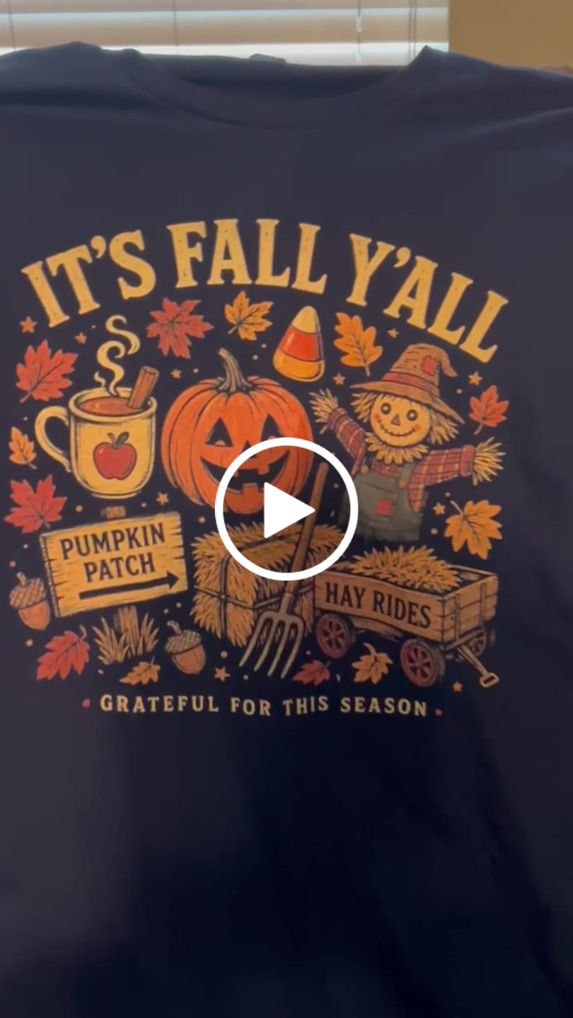 Customer video review of It's Fall Y'all T-Shirt