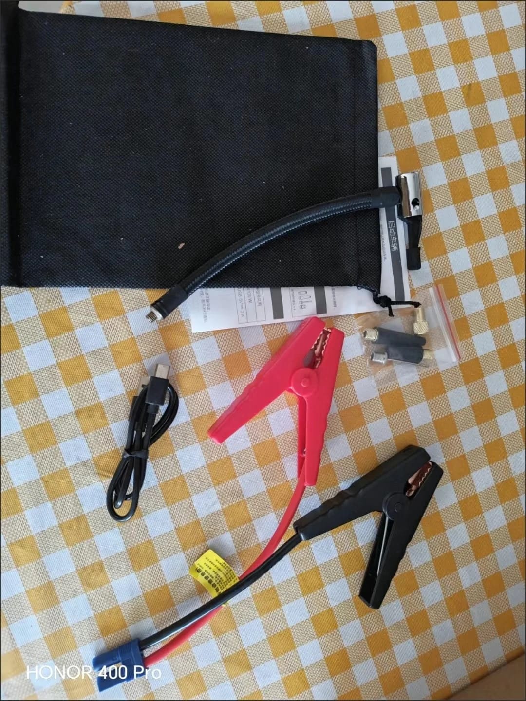 Customer photo review of [Top Rated] Momi's All-in-One Jump Starter - 4 IN 1