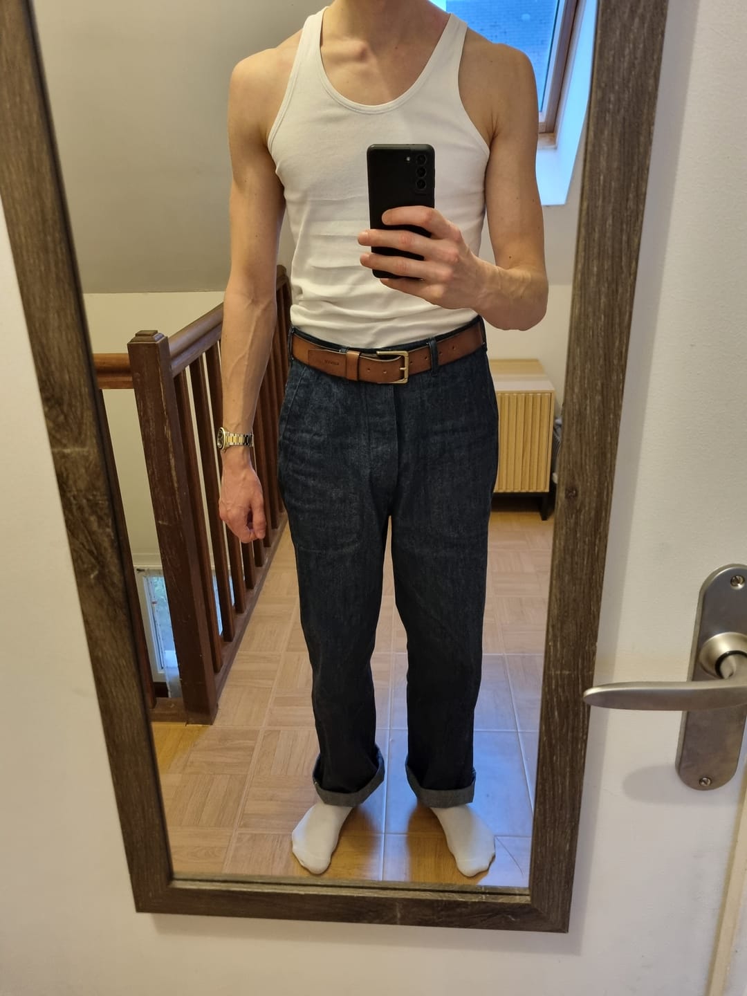 Customer photo review of 1945 USN Dungaree Trousers
