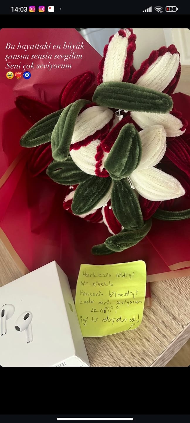 Customer photo review of Şönil Çiçek Yapım Kiti