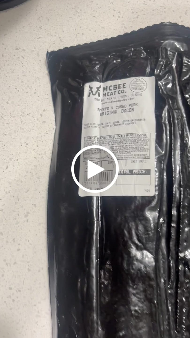 Customer video review of Maple Brown Sugar Bacon