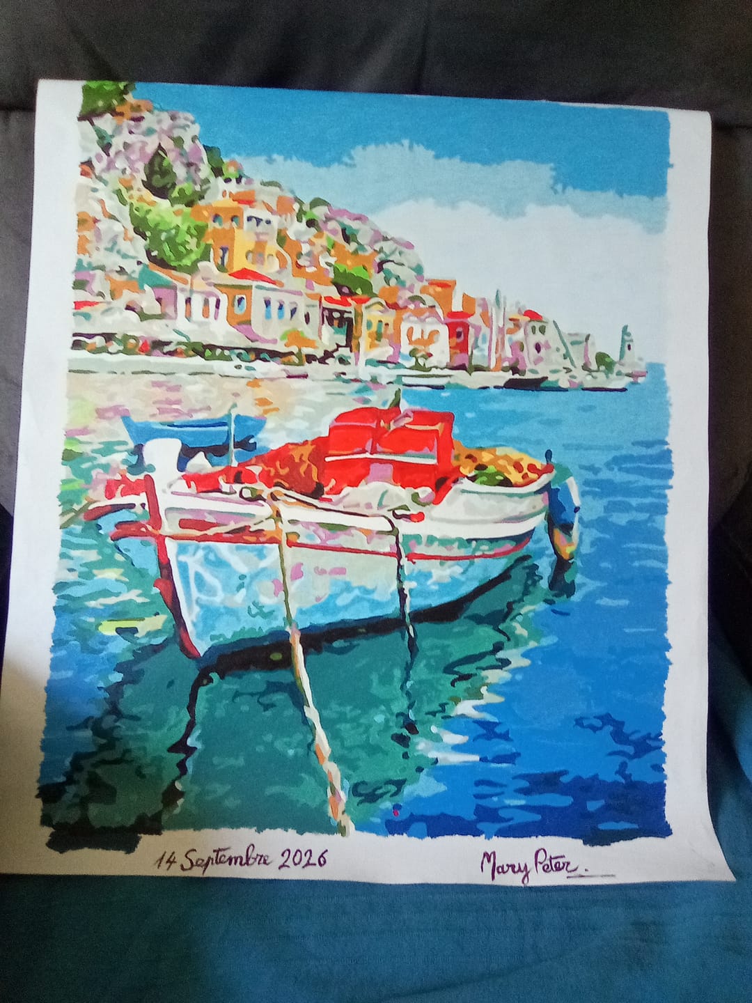 Customer photo review of Barque Amarrée au Port
