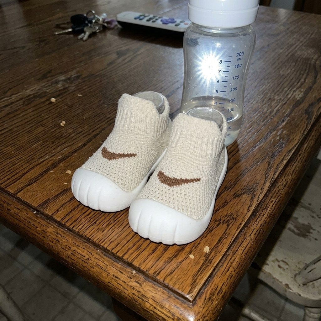 Customer photo review of Babyschuhe Krabbelschuhe | rutschfest atmungsaktiv weiche Sohle erste Schuhe