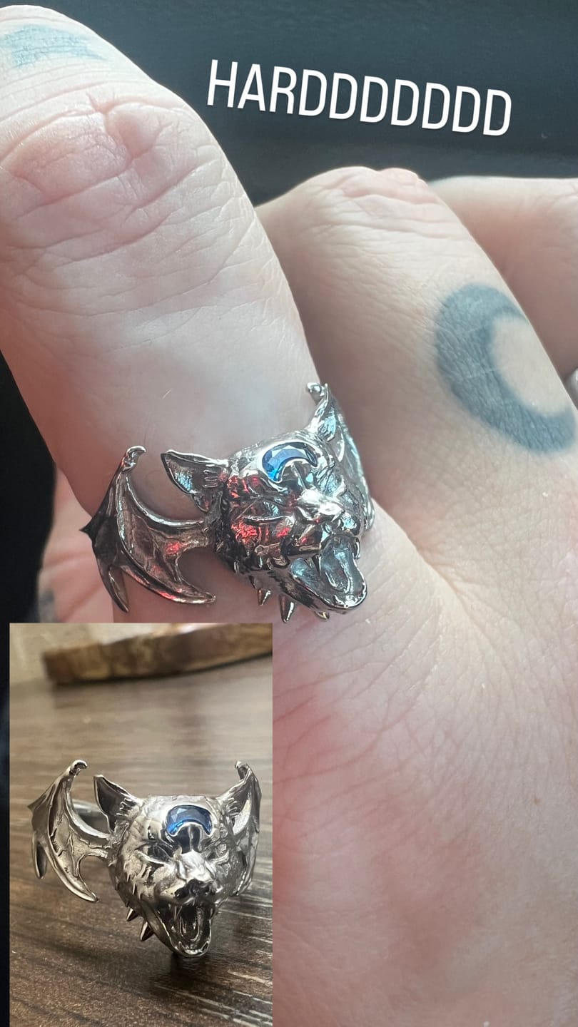 Customer photo review of KEKE THE KITTY RING