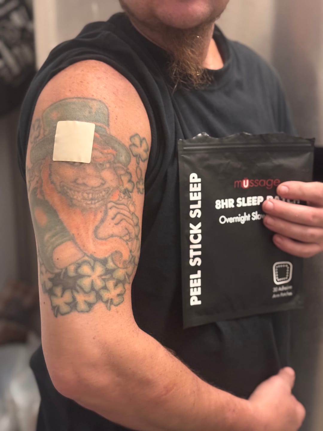 Customer photo review of mussage 8 Hour Sleep Patch