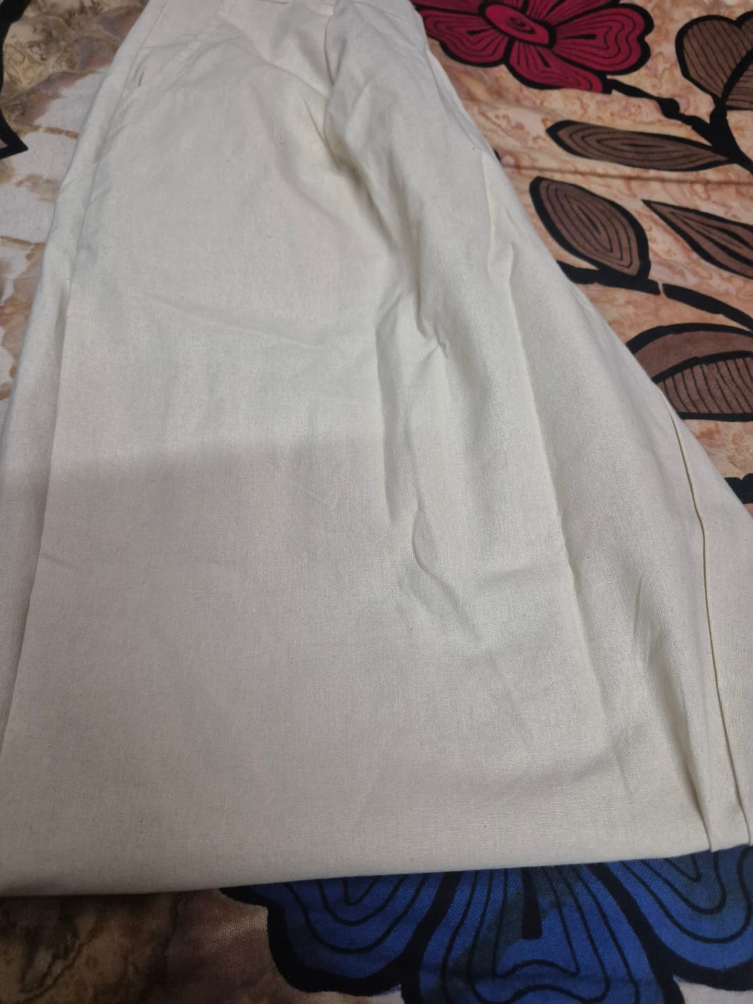 Customer photo review of Women Beige Cotton Pant
