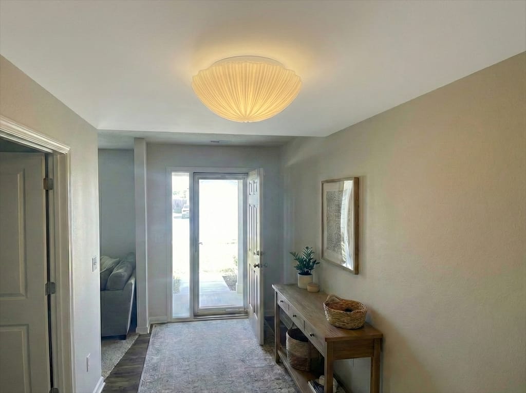 Customer photo review of Ribbed Flush Mount Ceiling Light, 25 or 35 cm, Dimmable