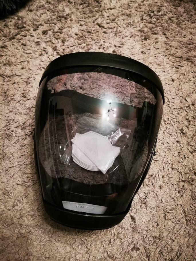 Customer photo review of Visière de protection intégrale anti-buée