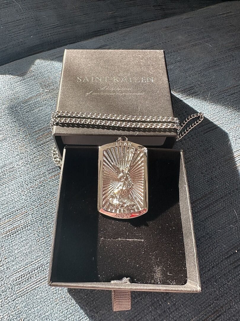 Customer photo review of Archangel Michael Pendant