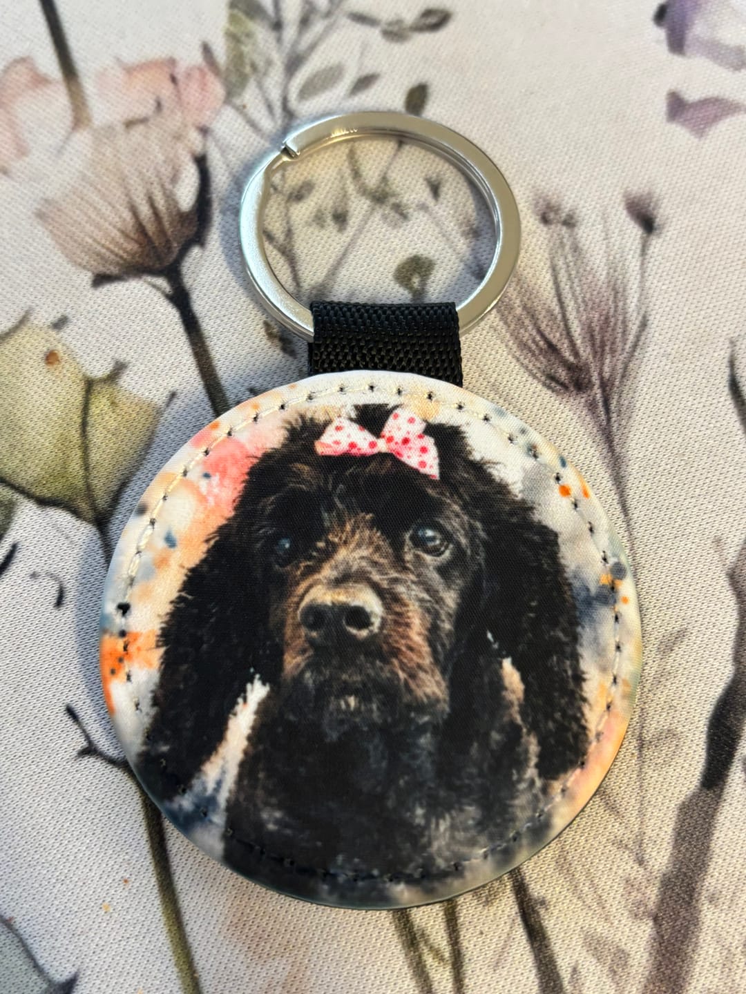 Customer photo review of Watercolor Realistic Portrait - Personalised Keychain