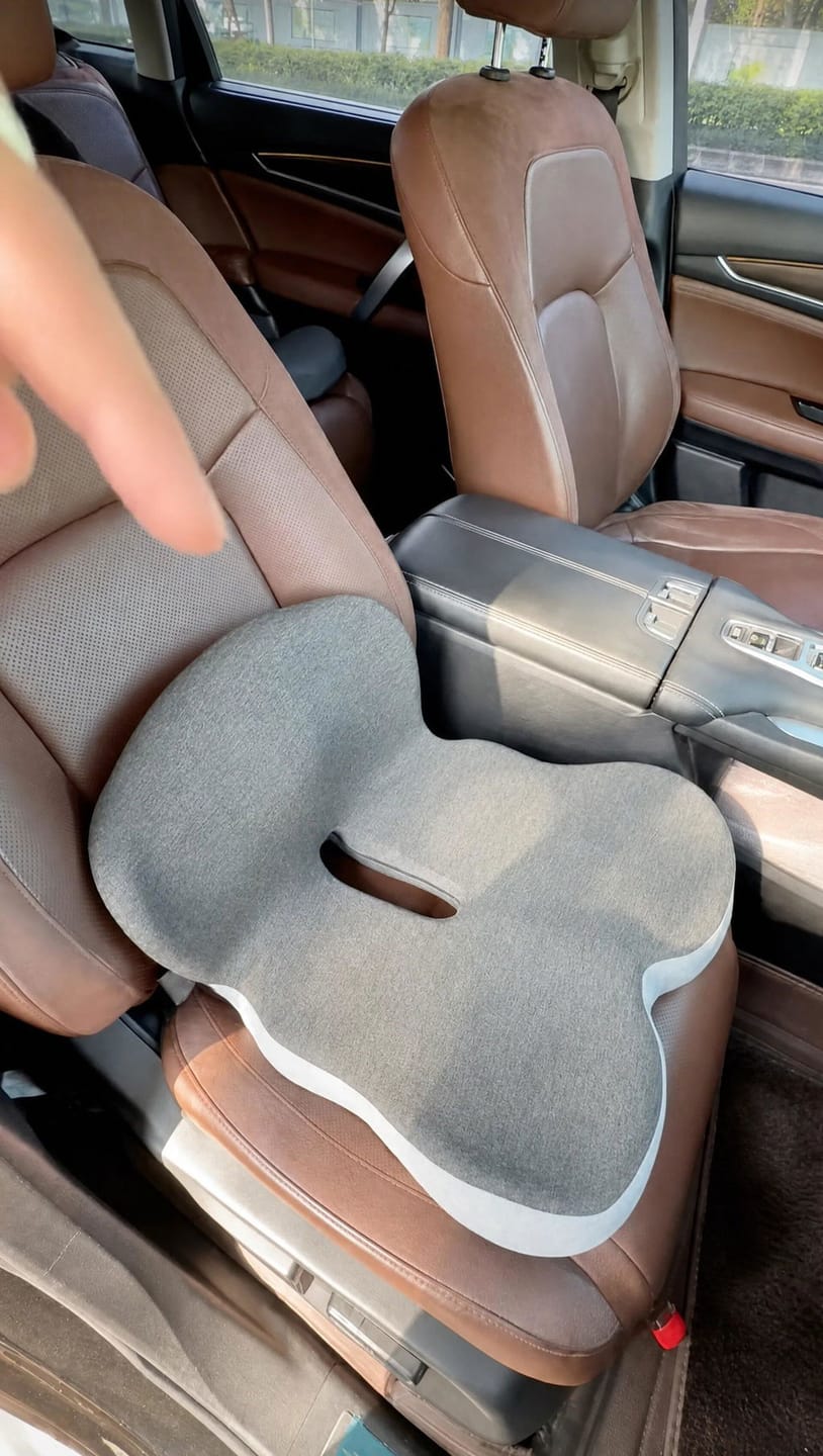 Customer photo review of Coussin orthopédique ergonomique – Améliorez votre confort d’assise