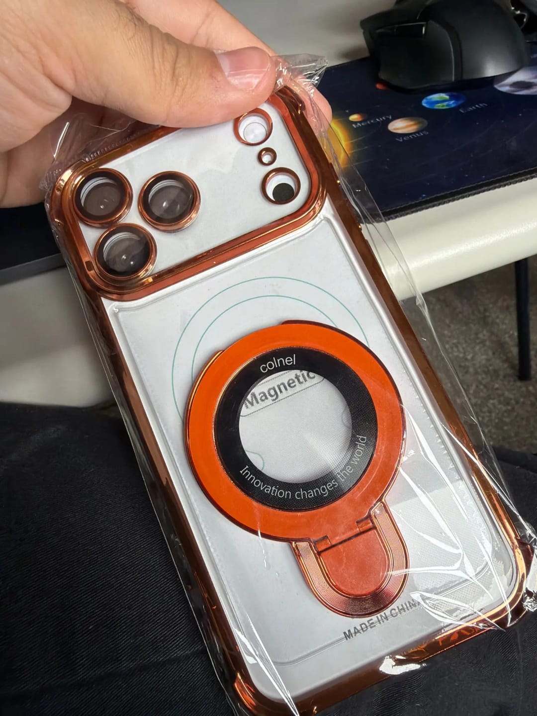Customer photo review of Coque iPhone anti-chute à anneau invisible Airluma