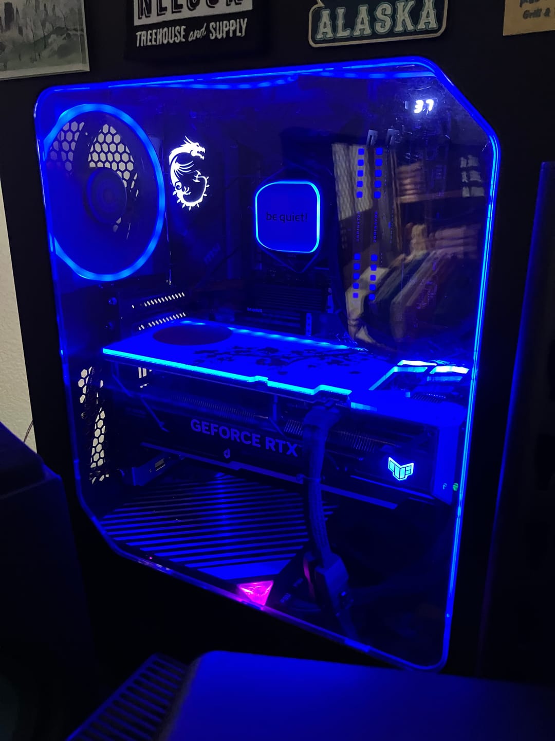 Customer photo review of Nature RGB GPU Backplate