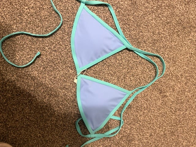 Customer photo review of LILY Peri Minimal Triangle Top