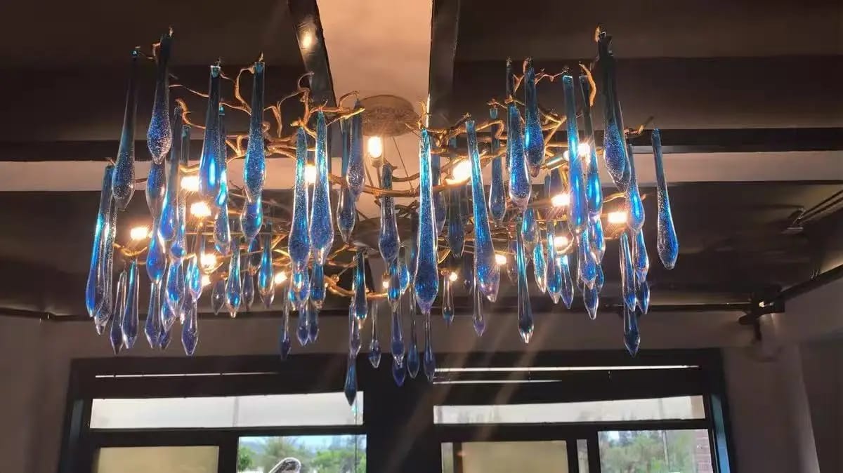 Customer photo review of Lyra Crystal Branch Chandelier