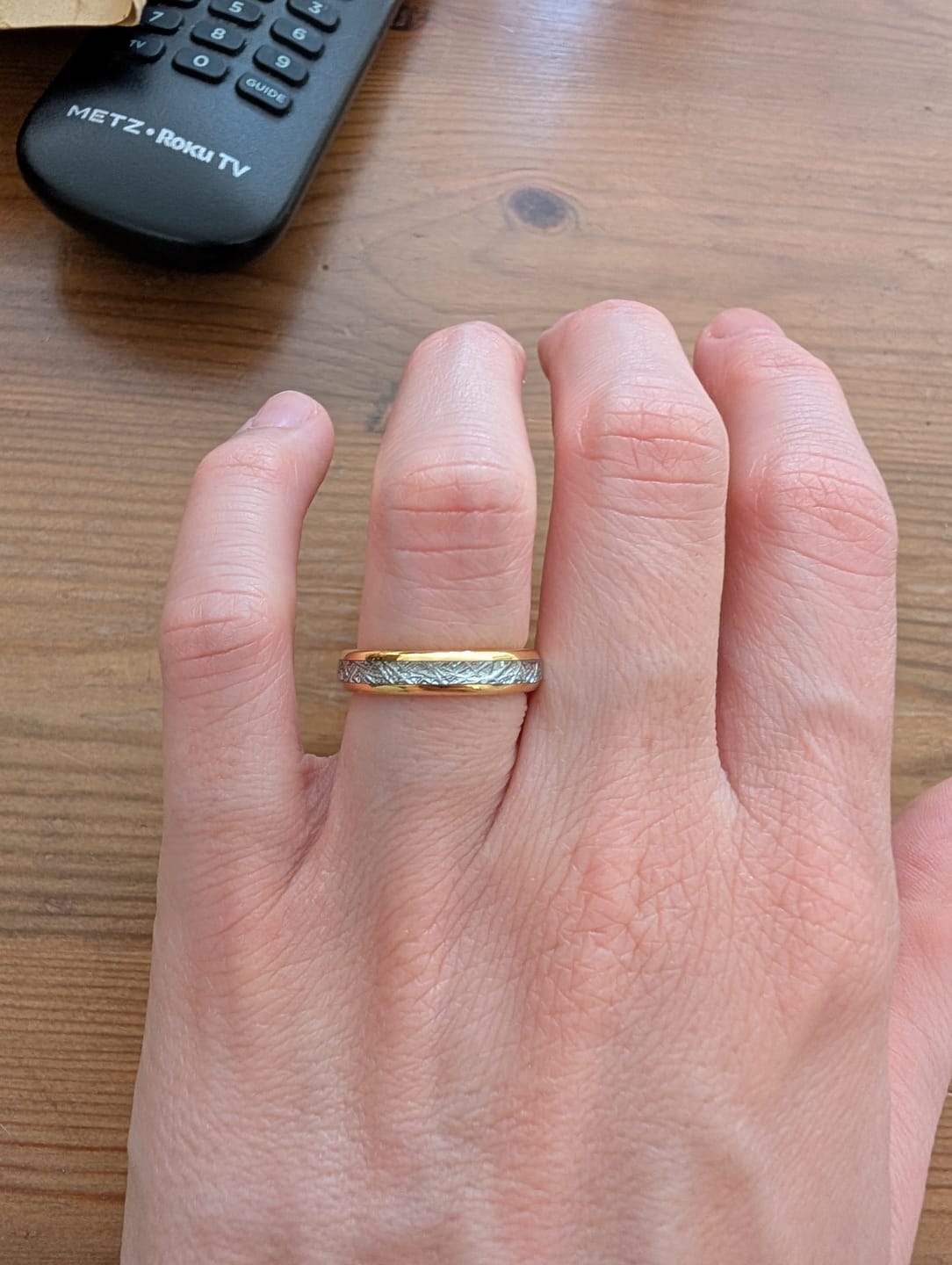 Customer photo review of Engrave Your Ring