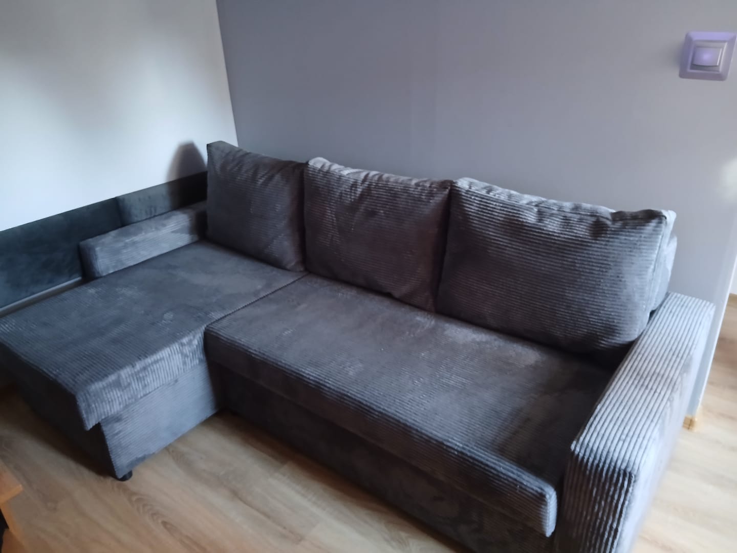 Customer photo review of Narożnik NEO BP sztruks