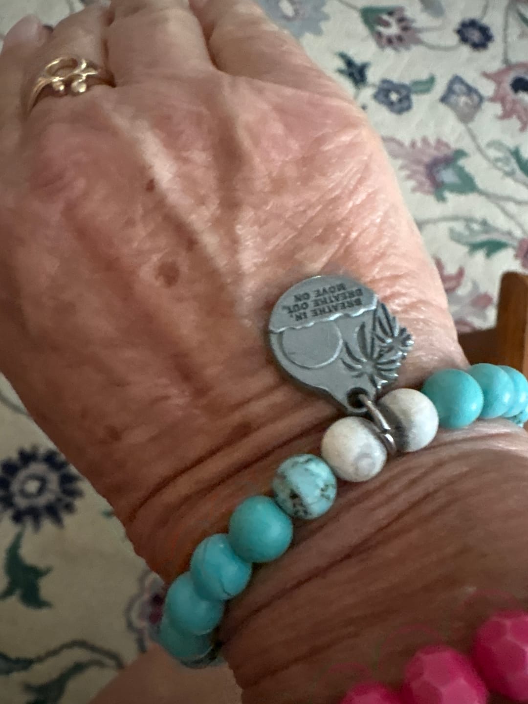 Customer photo review of BEADED – “BREATHE IN, BREATHE OUT, MOVE ON”