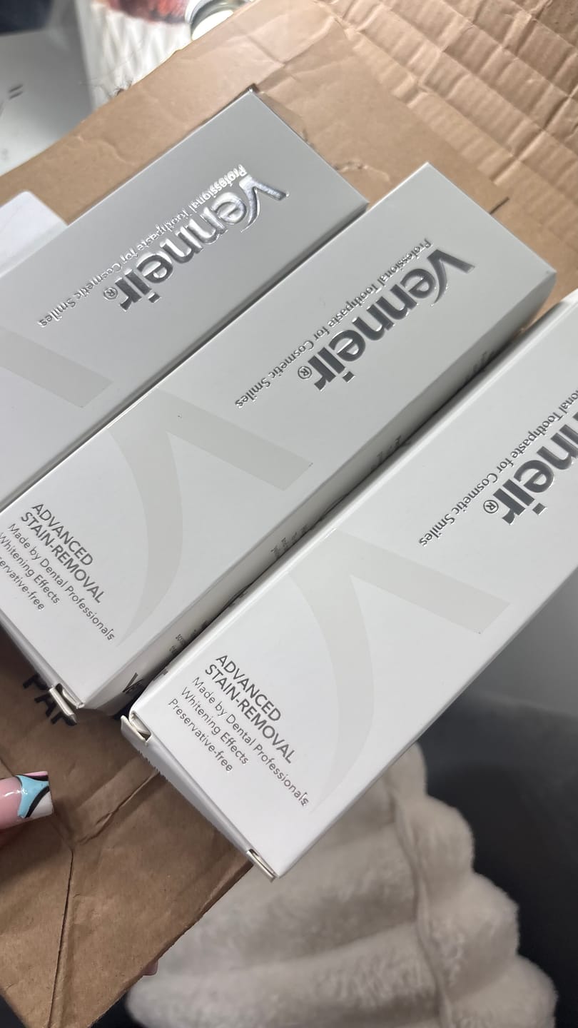 Customer photo review of Non-Abrasive, Stain Removing Toothpaste (3 Pack)