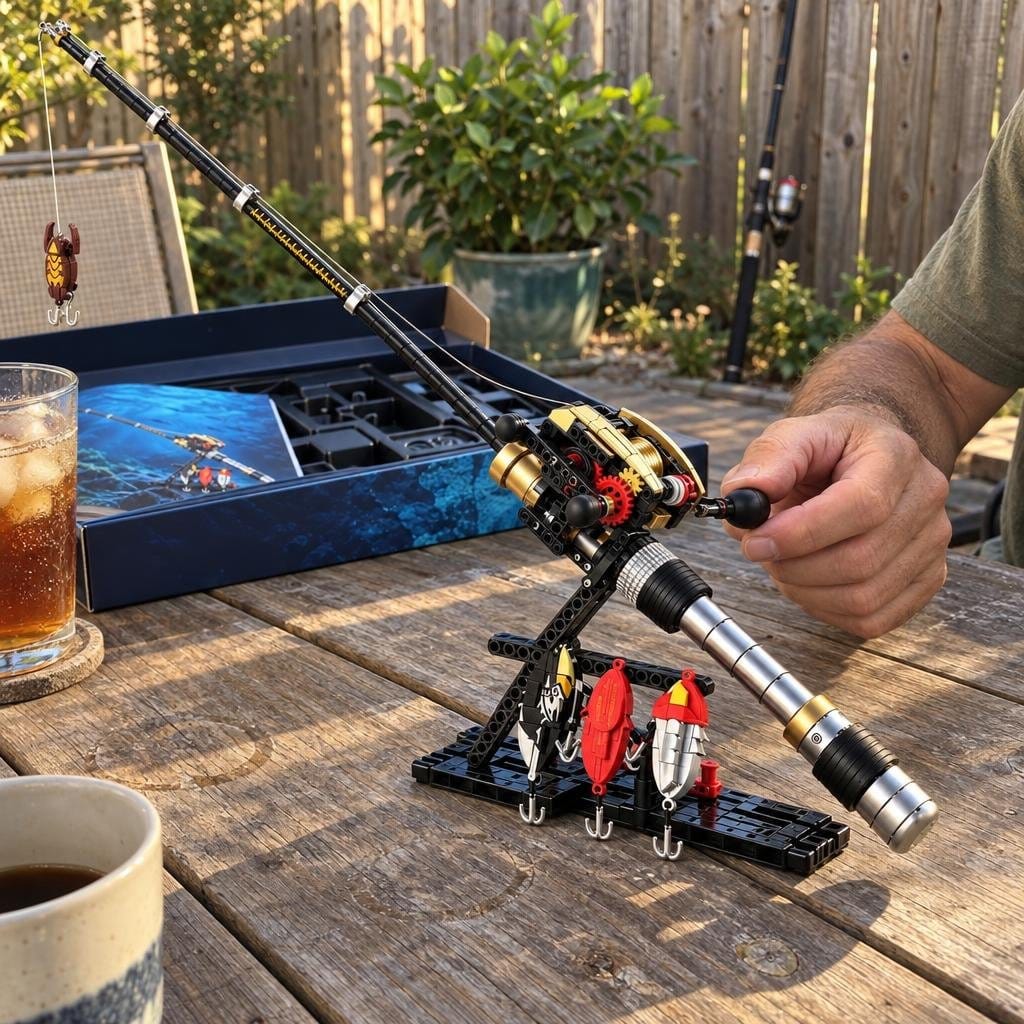 Customer photo review of Fishing Rod Building Block set
