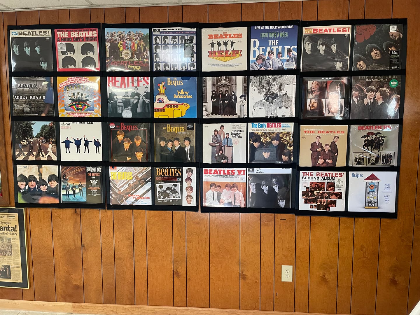 Customer photo review of 12" Vinyl Record Display Frame - LP Wall Storage