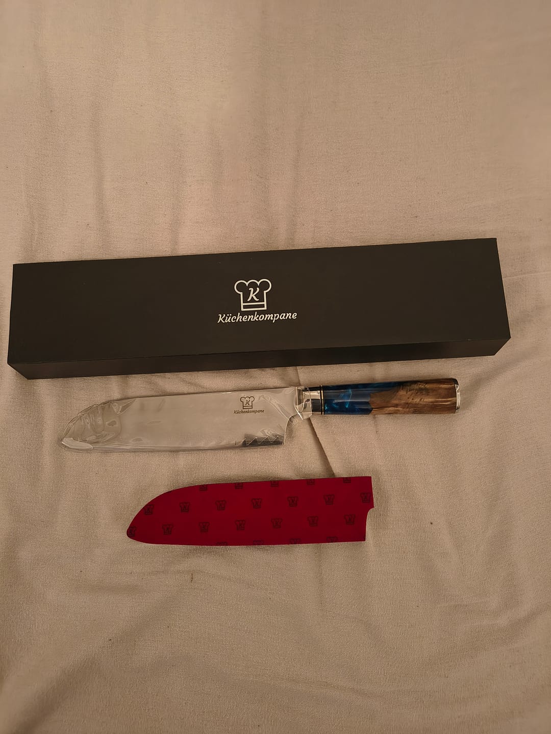 Customer photo review of Aoki Santoku Damastmesser