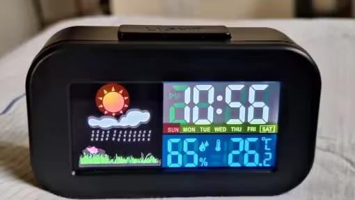Customer photo review of Réveil à pile station météo